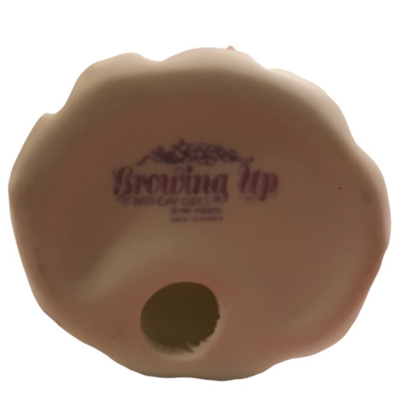 Enesco 1981 Porcelain Growing Up Girl Birthday Figurine Blonde Age 4 - Picture 3 of 3